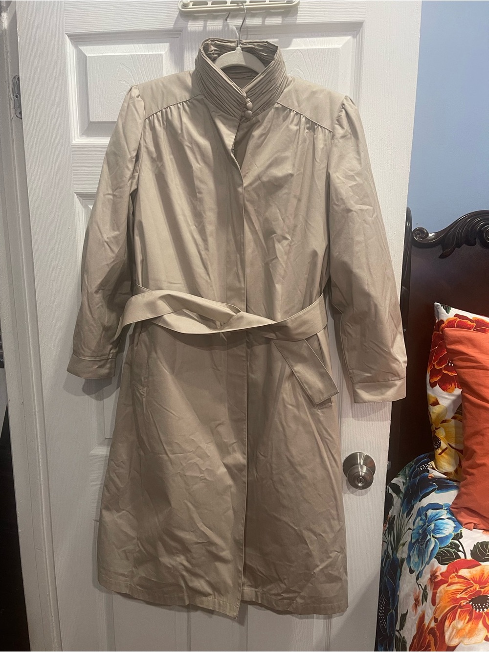 Vintage 70s 2 in 1 London Fog Maincoats Trench Coat with Belt size 12p
